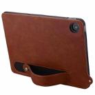 For Amazon Fire HD 8 2018 / 2017 TPU Leather Back Tablet Case with Wristband(Brown) - 3