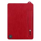 For Amazon Kindle Fire HD10 / HD10 Plus TPU Leather Back Tablet Case with Wristband(Red) - 2