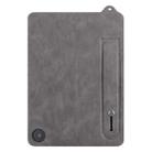 For Amazon Kindle Fire HD10 / HD10 Plus TPU Leather Back Tablet Case with Wristband(Grey) - 2