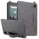 For Amazon Kindle Fire 7 12th 2022 TPU Leather Back Tablet Case with Wristband(Grey) - 1