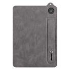 For Amazon Kindle Fire 7 12th 2022 TPU Leather Back Tablet Case with Wristband(Grey) - 2