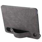 For Amazon Kindle Fire 7 12th 2022 TPU Leather Back Tablet Case with Wristband(Grey) - 3