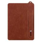 For Amazon Kindle Paperwhite 5 11th TPU Leather Back Tablet Case with Wristband(Brown) - 2