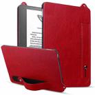 For Amazon Kindle Scribe 10.2 2024 TPU Leather Back Tablet Case with Wristband(Red) - 1