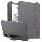 For Amazon Kindle Scribe 10.2 2024 TPU Leather Back Tablet Case with Wristband(Grey) - 1