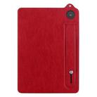 For Amazon Kindle HD8 / HD8 Plus 2024 TPU Leather Back Tablet Case with Wristband(Red) - 2