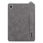 For Samsung Galaxy Tab A9+ TPU Leather Back Tablet Case with Wristband(Grey) - 2