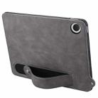 For Samsung Galaxy Tab A9+ TPU Leather Back Tablet Case with Wristband(Grey) - 3