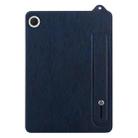 For Samsung Galaxy Tab A9 TPU Leather Back Tablet Case with Wristband(Dark Blue) - 2