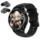 X17 mini 1.27 inch IP67 Waterproof 2 in 1 Bluetooth Earphone Smart Watch(Black) - 1