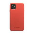 For iPhone 11 QIALINO Shockproof Top-grain Leather Protective Case(Orange) - 2