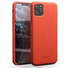 For iPhone 11 Pro QIALINO Shockproof Top-grain Leather Protective Case(Orange) - 1