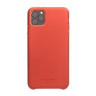 For iPhone 11 Pro QIALINO Shockproof Top-grain Leather Protective Case(Orange) - 2