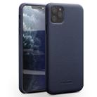 For iPhone 11 Pro Max QIALINO Shockproof Top-grain Leather Protective Case(Royal Blue) - 1