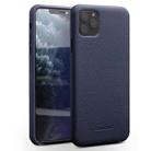 For iPhone 11 Pro Max QIALINO Shockproof Top-grain Leather Protective Case(Royal Blue) - 1