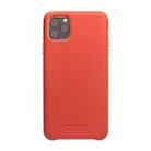 For iPhone 11 Pro Max QIALINO Shockproof Top-grain Leather Protective Case(Orange) - 2