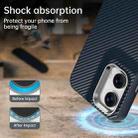 For Motorola Moto G35 5G Carbon Fiber Series IMD Phone Case(Blue) - 3