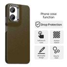 For Motorola Moto G35 5G Carbon Fiber Series IMD Phone Case(Brown) - 2