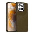 For Motorola Edge 50 Neo 5G Carbon Fiber Series IMD Phone Case(Brown) - 1