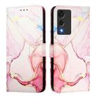 For Cubot A10 PT003 Marble Pattern Flip Leather Phone Case(Rose Gold) - 2