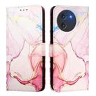 For Doogee Note 59 / Note 59 Pro PT003 Marble Pattern Flip Leather Phone Case(Rose Gold) - 3