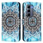 For Infinix Hot 50 Pro+ 4G Colored Drawing Pattern Plain Weave Leather Phone Case(Undersea Mandala) - 2