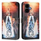 For Infinix Smart 10 4G Colored Drawing Pattern Plain Weave Leather Phone Case(Cats And Tigers) - 2