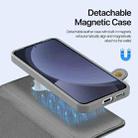 For Samsung Galaxy S25 5G DUX DUCIS Lawa Series 2 in 1 Wallet Zipper Detachable MagSafe Phone Case with Lanyard(Grey) - 3