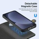 For Samsung Galaxy S25+ 5G DUX DUCIS Lawa Series 2 in 1 Wallet Zipper Detachable MagSafe Phone Case with Lanyard(Black) - 3