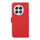 For OnePlus 13 ABEEL Side-Magnetic Litchi Pattern Leather RFID Phone Case(Red) - 3