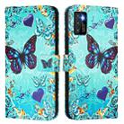 For Cubot P50 Colored Drawing Pattern Plain Weave Leather Phone Case(Love Butterfly) - 2