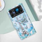 For Cubot A20 Colored Drawing Pattern Plain Weave Leather Phone Case(Tower Butterfly) - 2