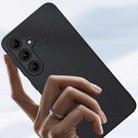 For Samsung Galaxy S24 FE 5G Ultra-thin Plain Skin Leather Phone Case(Black) - 3