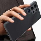 For Samsung Galaxy S25 Ultra 5G Ultra-thin Plain Skin Leather Phone Case(Black) - 3