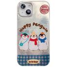 For iPhone 13 Colorful PC Hybrid TPU Phone Case with Lanyard(Penguin) - 1