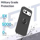 For Google Pixel 9a Q Shadow 1 Series TPU + PC Phone Case with Ring(Black+Red) - 3