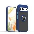 For Google Pixel 9a Q Shadow 1 Series TPU + PC Phone Case with Ring(Royal Blue) - 1