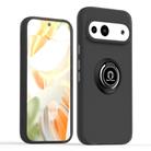 For Google Pixel 9 / 9 Pro Q Shadow 1 Series TPU + PC Phone Case with Ring(Black+Black) - 1