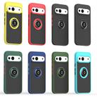 For Google Pixel 9 / 9 Pro Q Shadow 1 Series TPU + PC Phone Case with Ring(Black+Black) - 2