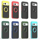 For Google Pixel 9 / 9 Pro Q Shadow 1 Series TPU + PC Phone Case with Ring(Green) - 2