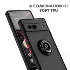 For Google Pixel 7a Q Shadow 1 Series TPU + PC Phone Case with Ring(Black+Red) - 2