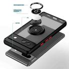 For Google Pixel 7a Q Shadow 1 Series TPU + PC Phone Case with Ring(Red) - 3