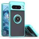 For Google Pixel 8 Pro Q Shadow 1 Series TPU + PC Phone Case with Ring(Sky Blue) - 1