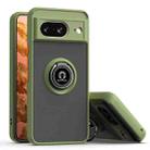 For Google Pixel 8 Q Shadow 1 Series TPU + PC Phone Case with Ring(Green) - 1