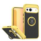 For Google Pixel 10 / 10 Pro Q Shadow 1 Series TPU + PC Phone Case with Ring(Yellow) - 1