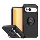 For Google Pixel 10 / 10 Pro Q Shadow 1 Series TPU + PC Phone Case with Ring(Black+Black) - 1