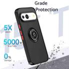 For Google Pixel 10 / 10 Pro Q Shadow 1 Series TPU + PC Phone Case with Ring(Black+Black) - 2