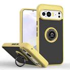 For Google Pixel 10 Pro XL Q Shadow 1 Series TPU + PC Phone Case with Ring(Yellow) - 1