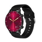 CY19 1.32 inch AMOLED Screen Silicone Strap Smart Watch, Blood Oxygen/Blood Pressure/Heart Rate(Black) - 1