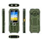 Q6000 Elder Keypad Phone, 2.4 inch, 6800mAh, Dual Flashlights, 21 Keys, SOS, FM, Dual SIM, GSM, Plug:EU Plug(Green) - 2